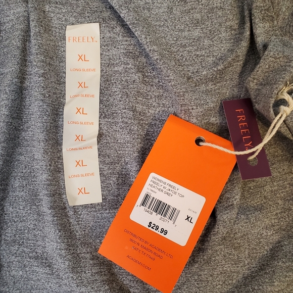 FREELY | Women's heathered-gray Jayde long-sleeve light-weight sweater. NWT - Picture 6 of 8